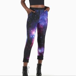 Blackmilk galaxy purple cuffed pants